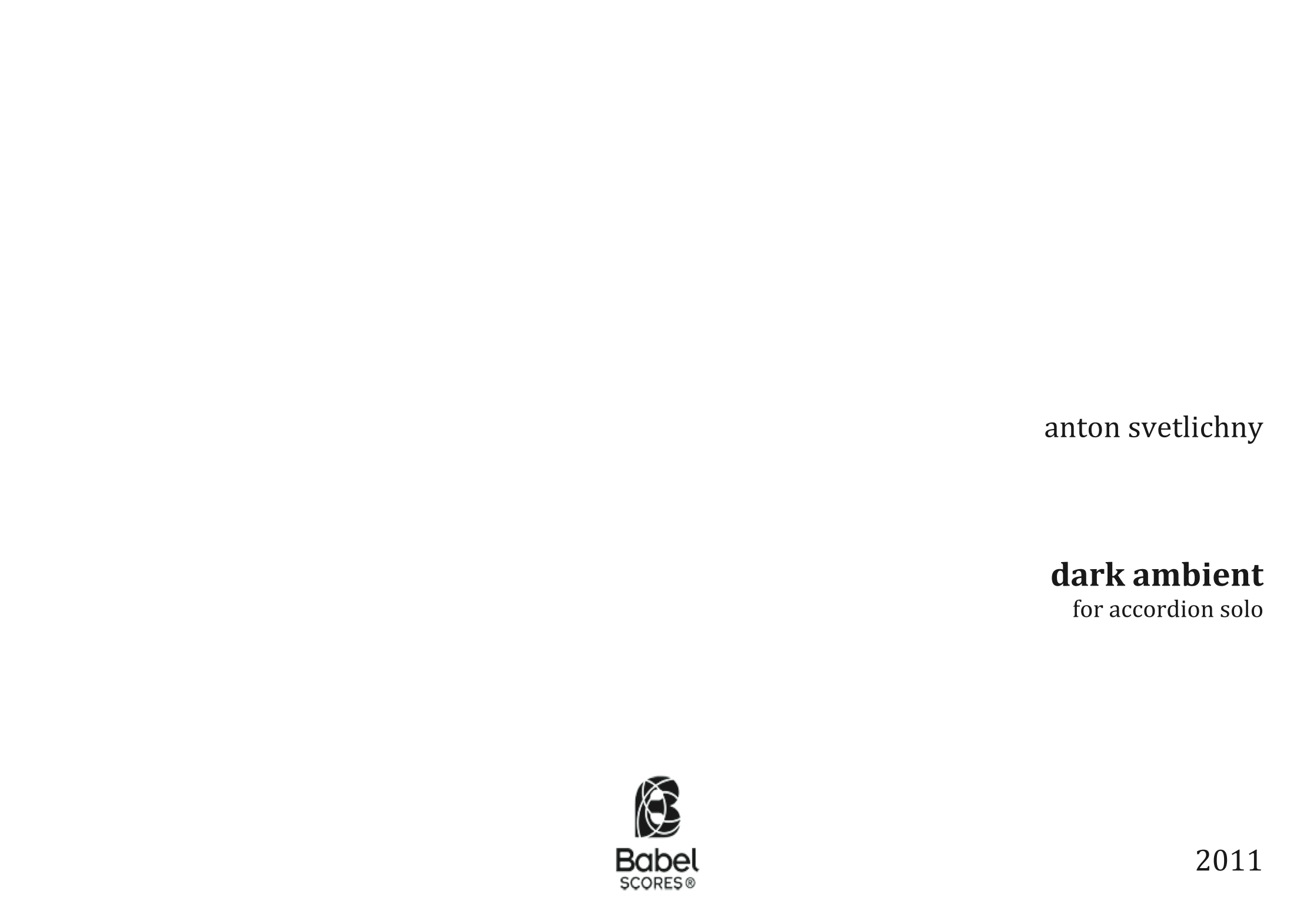 Dark Ambient Anton Svetlichny -  (2011)z